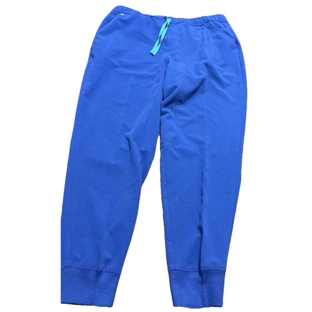 Figs Blue Jogger Scrub Pants Women's  Stretch Scrub Athletic XL